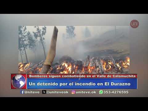 Valle de Calamuchita: el fuego estaría controlado