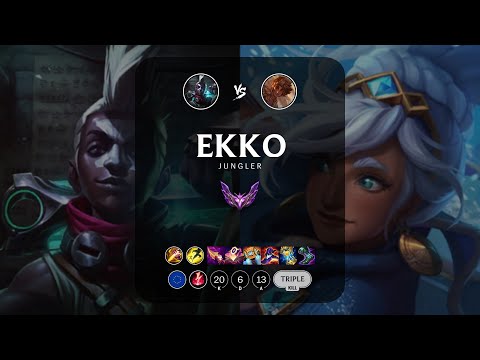 Ekko Jungle vs Taliyah - EUW Master Patch 13.5