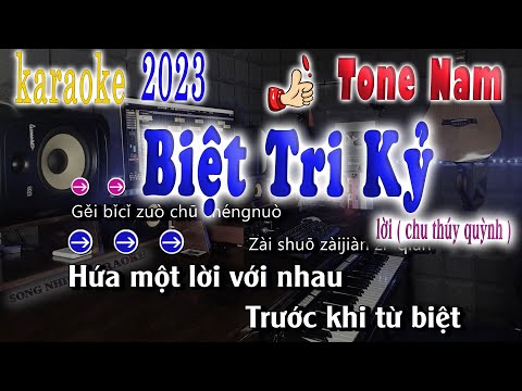 Biệt Tri kỷ Karaoke Beat Chuẩn Tone Nam Nhạc Hoa Lời Việt ̣( Chú Thúy Quỳnh )