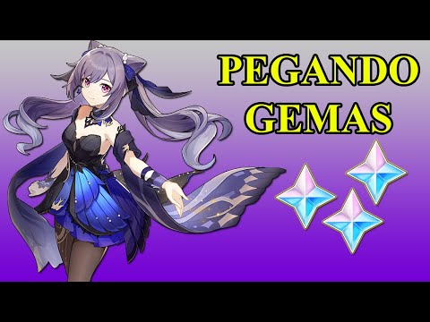 PEGANDO UMAS GEMAS PELO MAPA - GENSHIN IMPACT