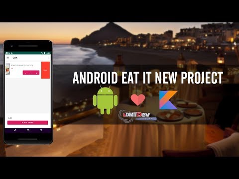 Kotlin Android Tutorial New Eat It part 17 Delete Cart Items