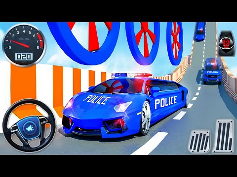 Police Car Mega Ramp Racing Simulator - Impossible Police Limo Tracks 3D - Android GamePlay