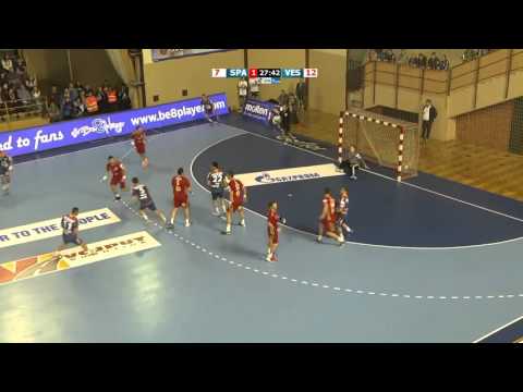 Djekic Djordje 3.golRK SPARTAK VOJPUT vs  HC VESZPREM  SEHA GAZPROM LEAGUE mp4