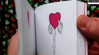 💟Amezing Heart tech Drawing book Love status-20