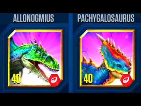 ALLONOGMIUS VS PACHYGALOSAURUS | JURASSIC WORLD THE GAME