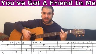Fingerstyle Tutorial: You've Got A Friend in Me - Guitar Lesson w/ TAB