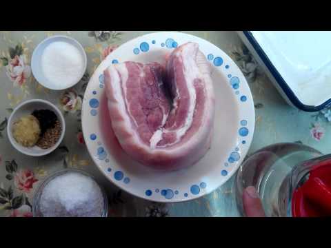 Засолка и копчение грудинки # часть 1