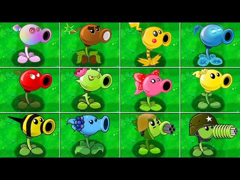 Pvz 2 ALL PEA PLANTS vs ZomBotany 2 in Plants vs Zombies 2