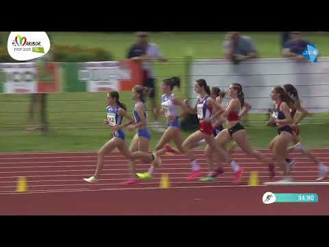 EYOF 2023 Maribor - U18F 800m Final (ITA: Lorenza De Noni)