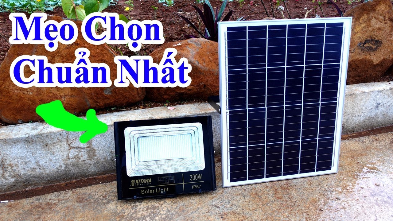 [300W] Đèn Pha Năng Lượng Mặt Trời DP1300 Kitawa Chống Nước IP67