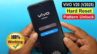 Vivo V20 Hard Reset Android 12 | Vivo V20 (V2025) Factory Reset & Pattern Unlock  (Without Pc) 2022#