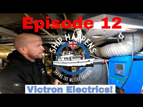 Ep 12 - Fitting a Victron Easysolar Electrical system to a boat! #boatrestoration #victron