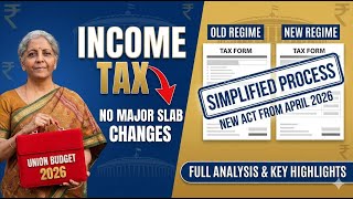 Income Tax 2026: The "Silent" Update Everyone Missed, Union Budget 2026 Highlights, Union Budget