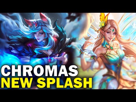 NEW Chroma Splash - Lux, Ahri, Kat, Jhin, MF... - League of Legends