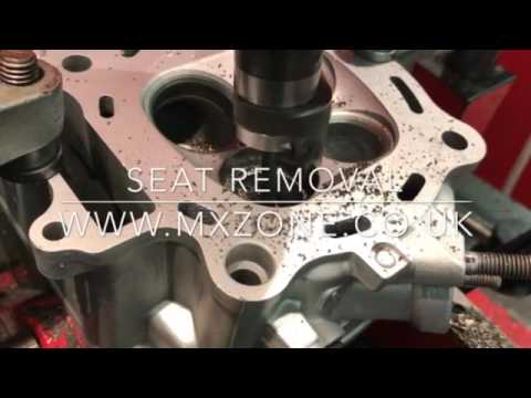 Valve Seat Removal Honda CRF 450 at MXZONE on a Serdi