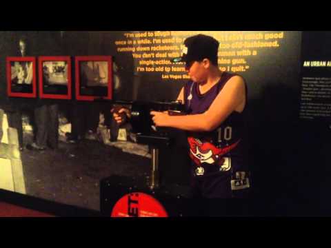The mob museum tommy gun in USA Las Vegas