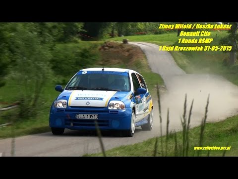 Zimny Witold / Hoszko Łukasz - Renault Clio - 1 Runda RSMP 1 Rajd Rzeszowiak 31-05-2015