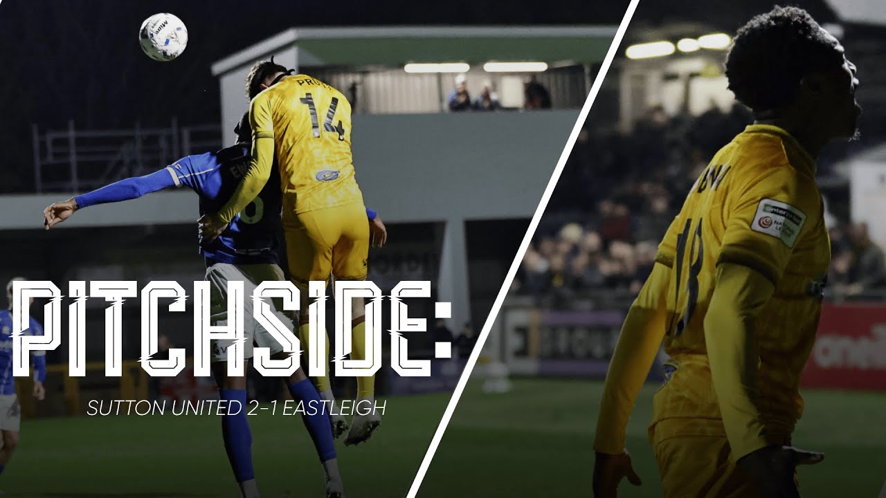 Watch: Sutton United 2-1 Eastleigh | U’s Pitchside View