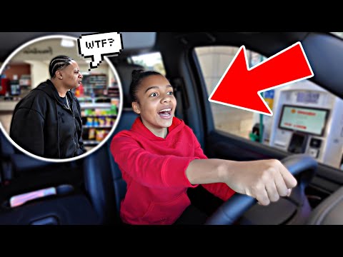 MOVING THE CAR WHILE MY STEPMOM IN THE STORE PRANK !! MUST WATCH