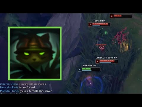 Teemo doing Faker's Tactic: Hide in Bush