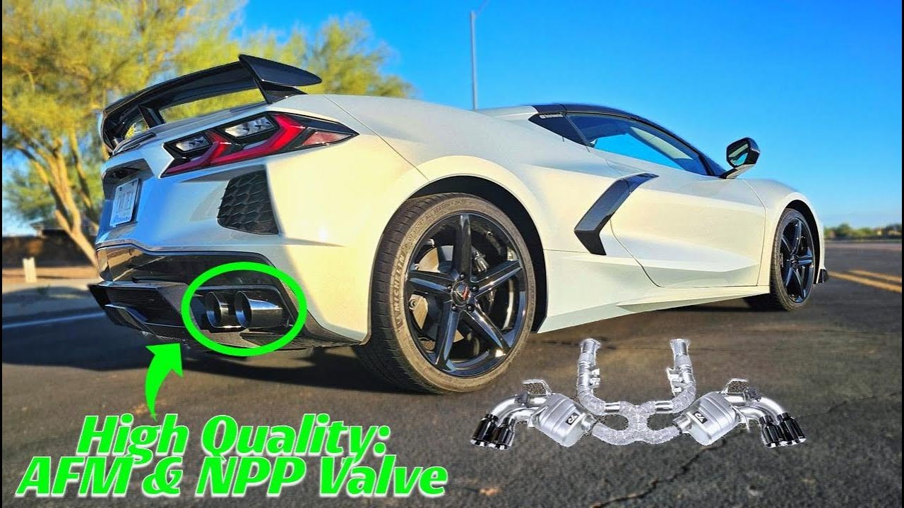 Installing The Best Valved Like Factory Exhaust On My C8 Corvette : Yonristic X-Pipe Higher Pitch