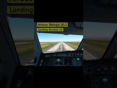 Landing at Denver Intl for Rwy 26 #aviation #msfs2024 #landing #beluga #airbus