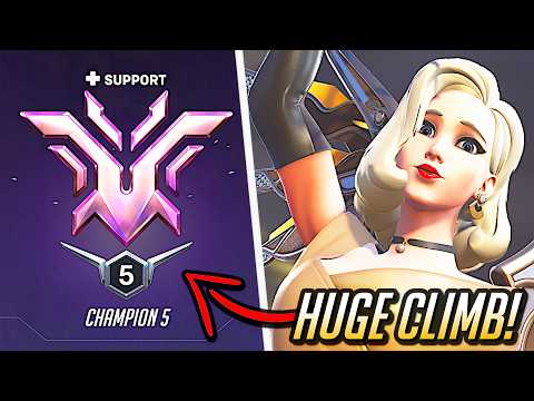 ⭐️ Solo Queue CHAMPION Rank Mercy! ⭐️ Top 500 Mercy - Overwatch