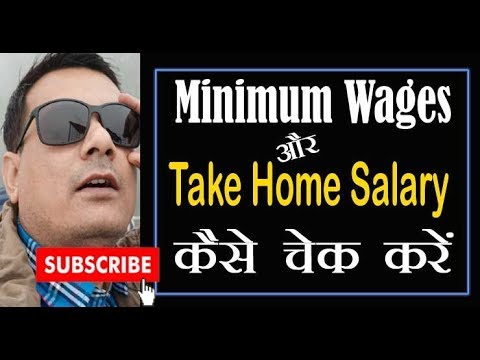 Take Home Salary or Minimum Wages कैसे चेक करें | in hand salary calculator Video