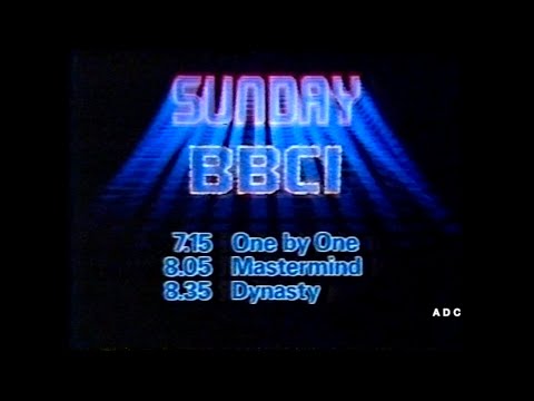 BBC1 announcer Peter Brook into BBC News 1st April 1984