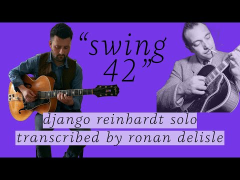 Django Reinhardt "Swing 42" Solo (1949) - performed by Ronan Delisle