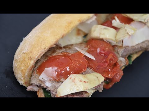 HAMBURGER piemontese alle CIME DI RAPA