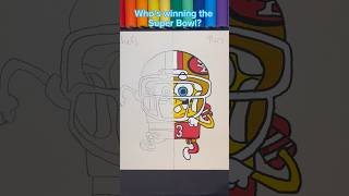 Drawing SpongeBob As A 49er #Super Bowl ##short #spongebob #49ers