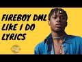 Fireboy DML - Like I Do (Lyrics)