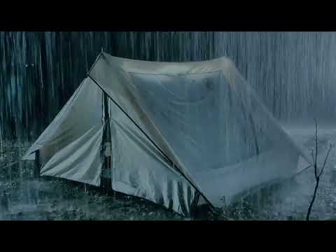 Rumore della Pioggia e Tuoni sulla Tenda - Pioggia Rilassante per Dormire, Curar Insonnia