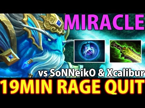 Miracle Morphling- Dota 2: 19min Rage Quit [vs Sonneiko & Xcalibur]