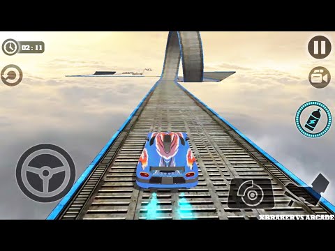Impossible Car Tracks 3D: Blue Car Driving Stunts Levels 12, 13, 14 Completed - Android GamePlay