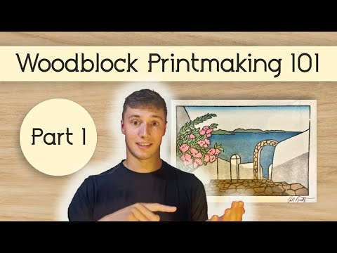 How to make a Woodblock Print, Part 1: Designing (Japanese art form)