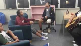 Redemption Song rehearsal