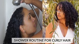 SHOWER ROUTINE FOR CURLY HAIR | How To Wash Curly Hair