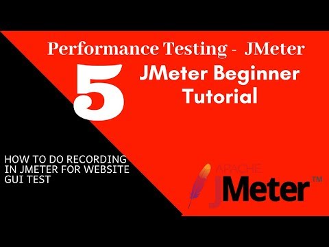 Jmeter Beginner Tutorial 5   How to do recording in JMeter for Website GUI Test