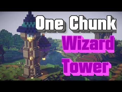 EPIC Minecraft Wizard Tower in One Chunk!