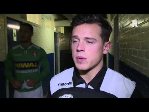 FC Dordrecht-aanvaller Giovanni Korte na zijn rentree tegen Leonidas