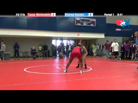 58 KG R1 - Tianna Micklewhite (Campbellsville) vs. Brianna Anazola (Bearcat)