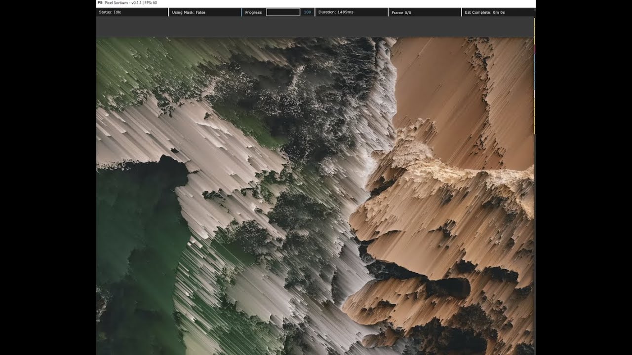 Pixel Sortium v0.1 - Feature Walkthrough - Free Pixel Sorting Desktop Application