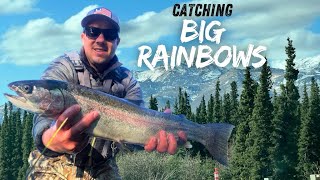 Jig Fishing For Big Stocked Rainbow Trout