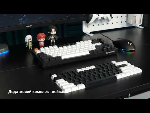 Ігрова клавіатура GAMEPRO MK160B (Red) Hot-Swap RGB Чорний Ігрова клавіатура GAMEPRO MK160B (Red) Hot-Swap RGB Чорний