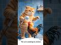 Lovely Cat Washing Chicken Cat Chicken Trending