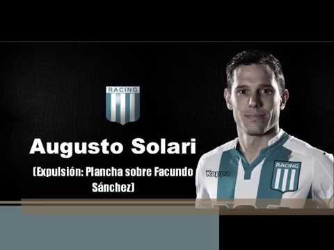 EXPULSIÓN de SOLARI - Estudiantes 1 vs Racing Club 2 - SAF 2017/18 - Fecha 26