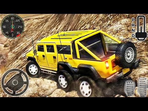 Offroad Truck Driving Simulator - 6x6 Extreme Jeep Spin Tires Drive - Android GamePlay