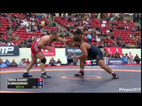 125 kg SF - Tervel Dlagnev (Sunkist Kids) vs Nick Gwiazdowski (NYAC)
